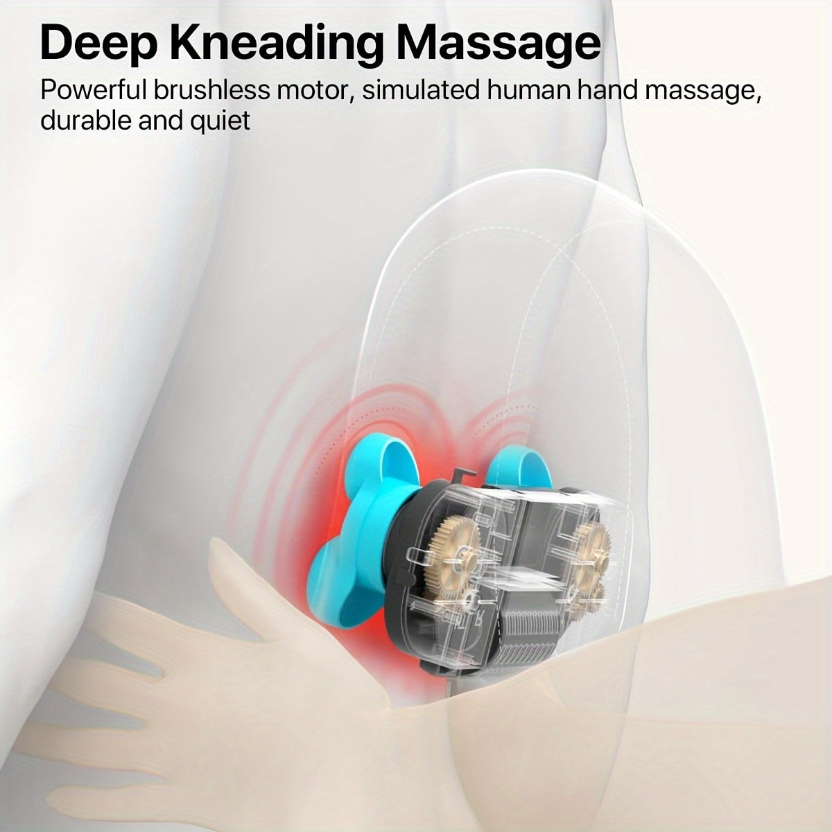 ALLJOY Cordless Back And Neck Massager with Heat - Shiatsu Massage for Shoulder, Waist, Pain Relief 3D Deep Kneading Massage Pillow for Full Body, Rechargeable, Gift for Men And Women, Valentines Day Gift for Her