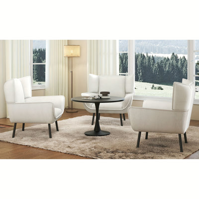 Accent Chair- Upholstered Living Room Chair with High Wingback, Reading Armchair for Bedroom, Comfy Corduroy Chair