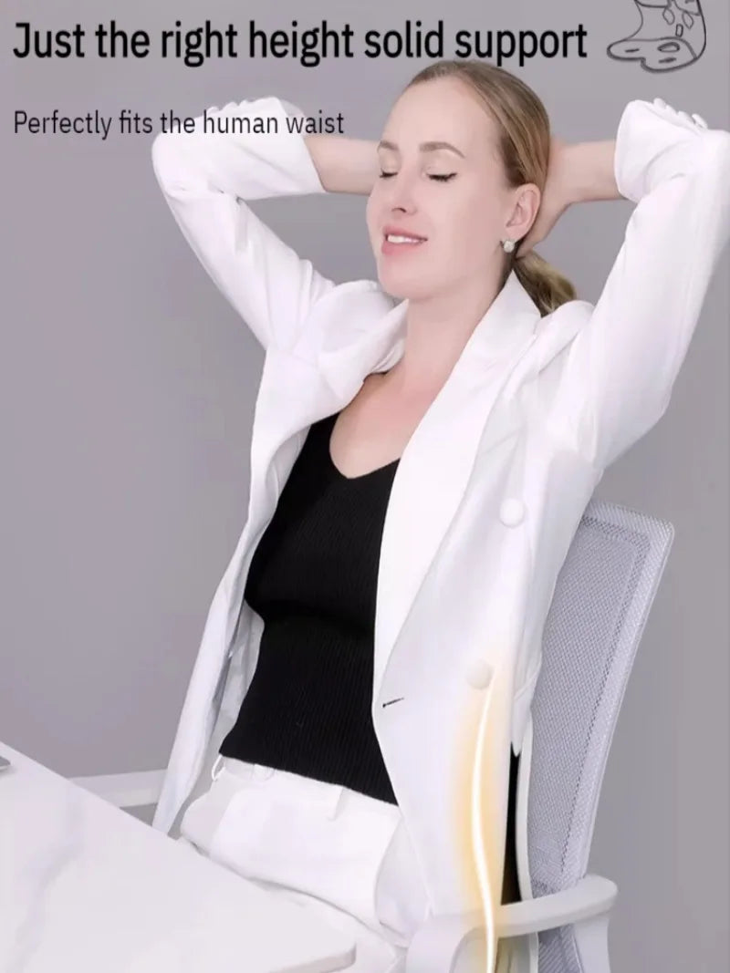 Ergonomic Adult  Lumbar Cushion with Backrest Integrated Correct Sitting Posture Hip Shaping Office Chair To Prevent Hunchback