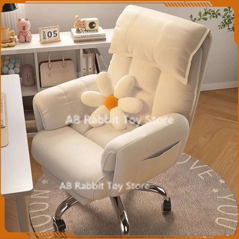 Computer Chair Comfortable Ergonomic Office Chair Lumbar Support Esports Chair 4D Adjustable Armrest Headrest Leisure Recliner