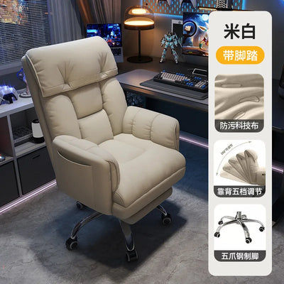 Computer Chair Comfortable Ergonomic Office Chair Lumbar Support Esports Chair 4D Adjustable Armrest Headrest Leisure Recliner