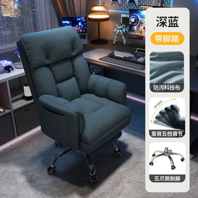 Computer Chair Comfortable Ergonomic Office Chair Lumbar Support Esports Chair 4D Adjustable Armrest Headrest Leisure Recliner