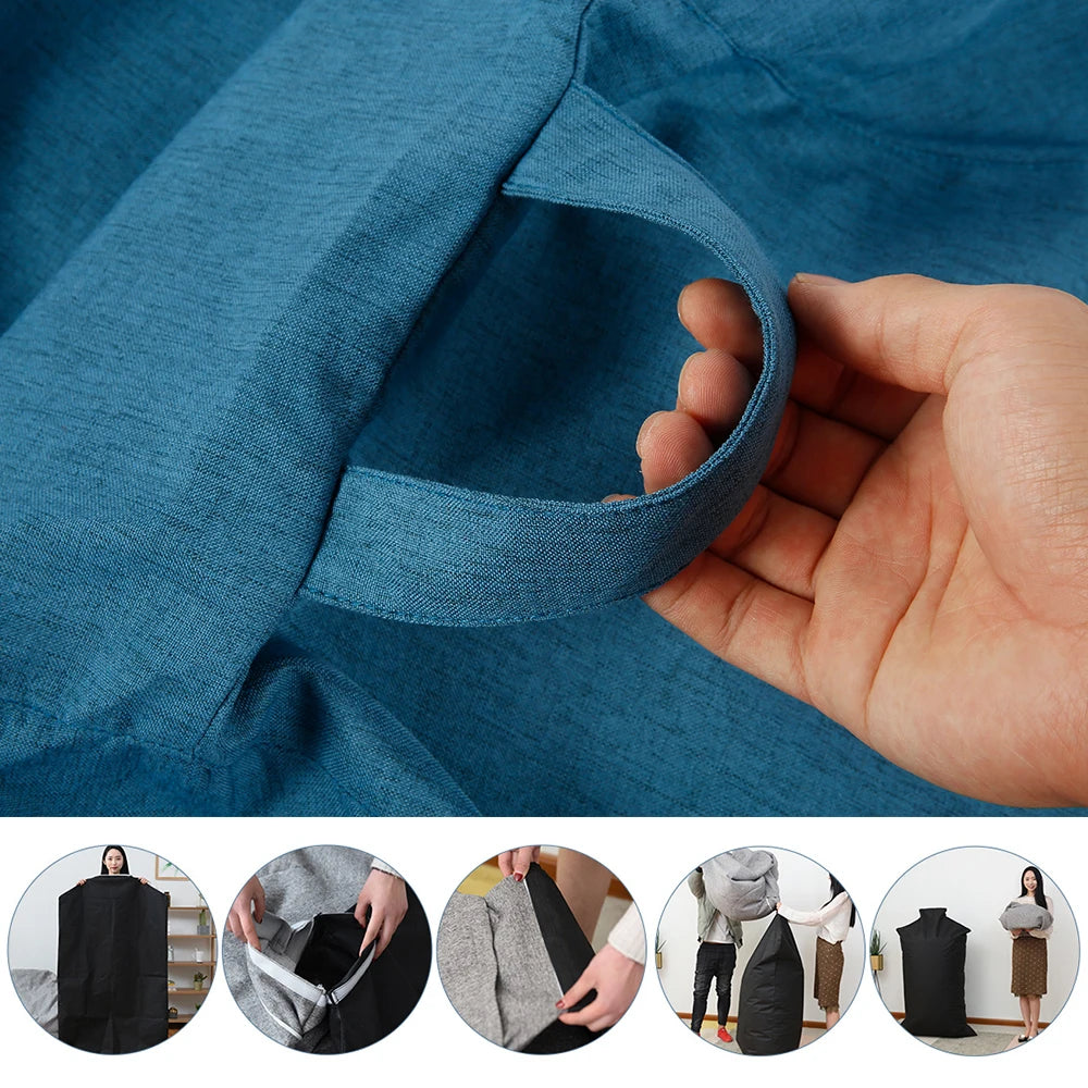 Sofa Chair Cover Soft Comfortable Chair Sofa Breathable Lazy Sofa Bed Large Fluffy Chair Decora Tear-Resistance/Footstool Cover