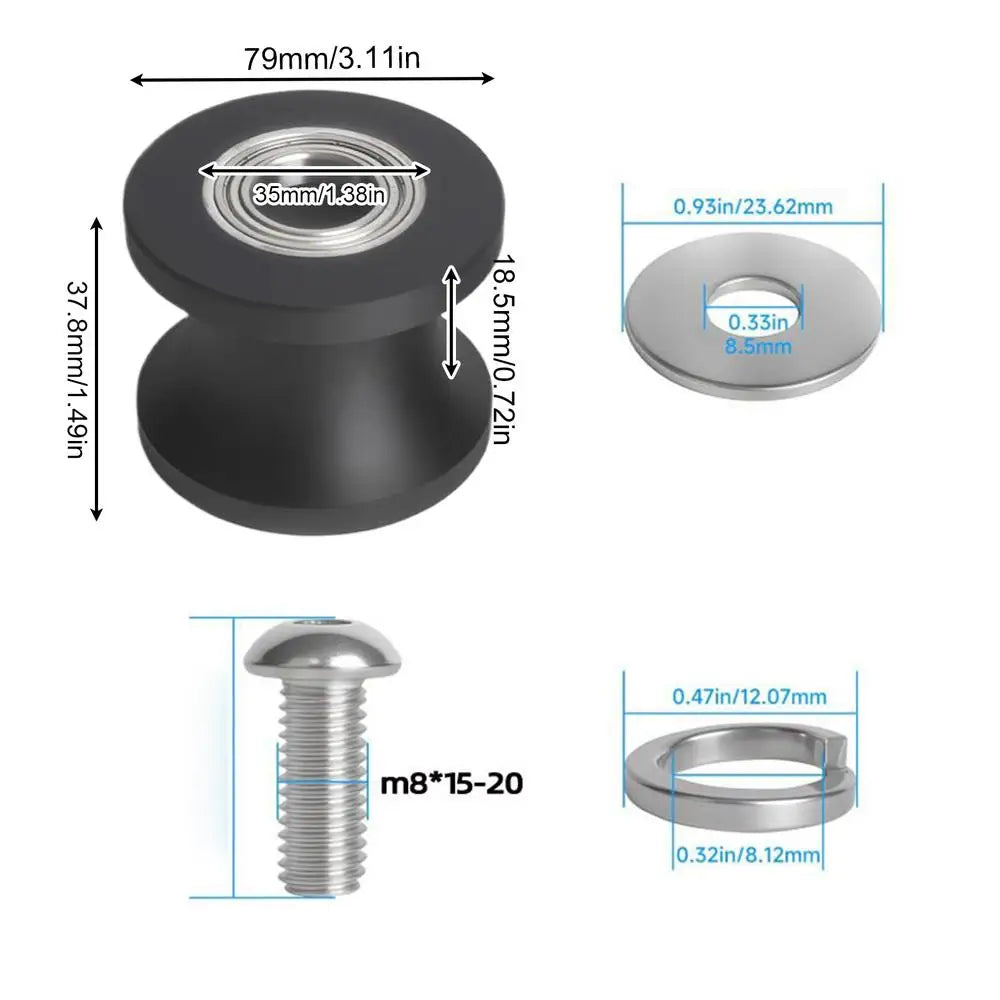 Fitness Equipment Roller Quiet Smooth Pre Assembled Parts Elliptical Replacement Wheels For Indoor Commercial Gym Apartment Room