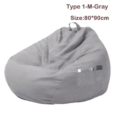 Sofa Chair Cover Soft Comfortable Chair Sofa Breathable Lazy Sofa Bed Large Fluffy Chair Decora Tear-Resistance/Footstool Cover