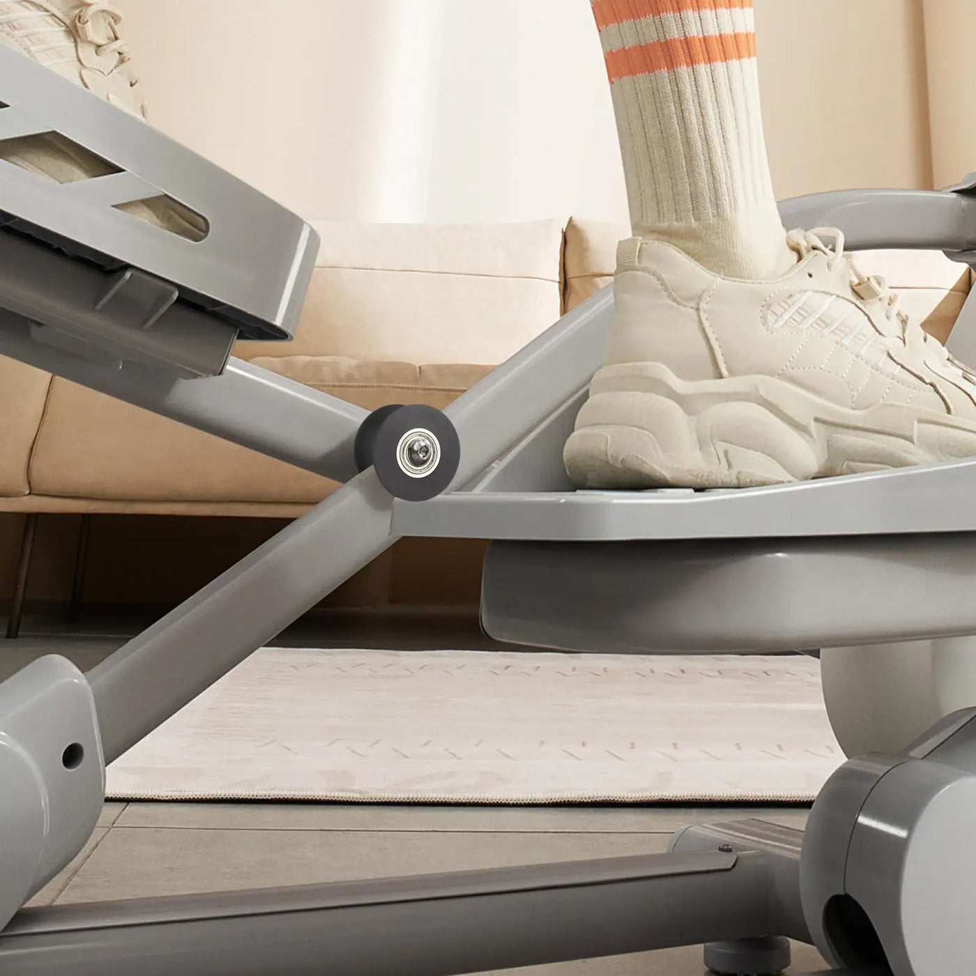 Fitness Equipment Roller Quiet Smooth Pre Assembled Parts Elliptical Replacement Wheels For Indoor Commercial Gym Apartment Room