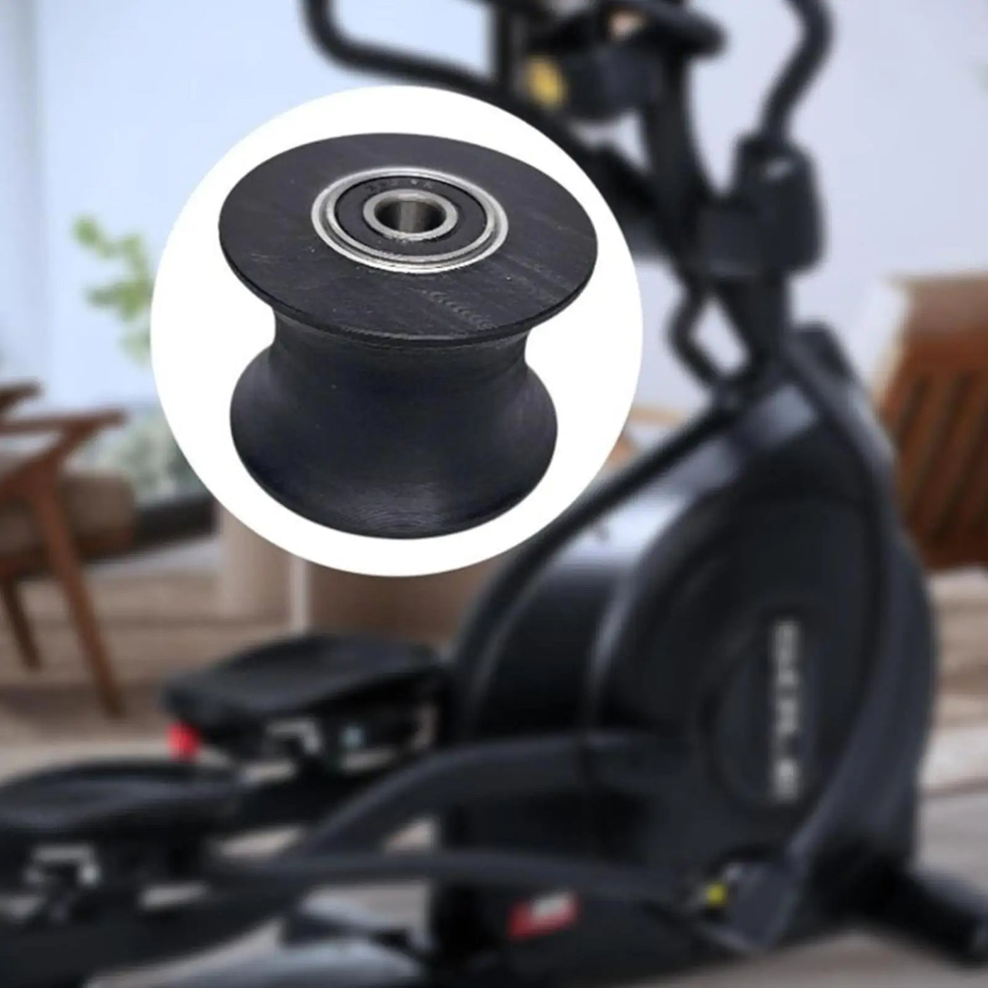 Fitness Equipment Roller Quiet Smooth Pre Assembled Parts Elliptical Replacement Wheels For Indoor Commercial Gym Apartment Room