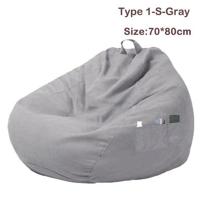 Sofa Chair Cover Soft Comfortable Chair Sofa Breathable Lazy Sofa Bed Large Fluffy Chair Decora Tear-Resistance/Footstool Cover