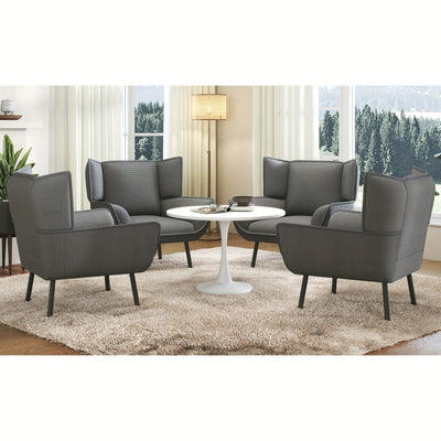 Accent Chair- Upholstered Living Room Chair with High Wingback, Reading Armchair for Bedroom, Comfy Corduroy Chair